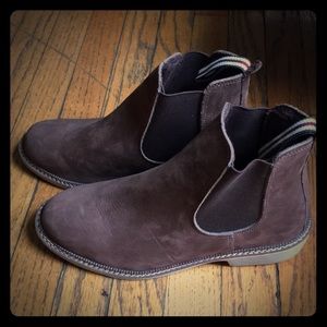 Brown Suede Chelsea Boots (brand new!)